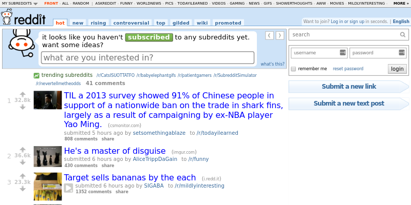 Reddit.com in 2016