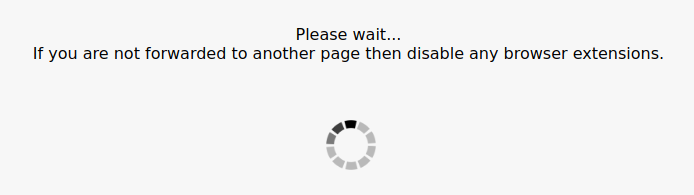 A javascript redirect